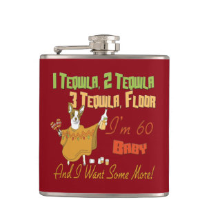 Tequila 60th Birthday Party Collection Hip Flask