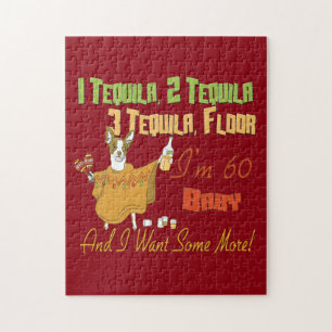 Tequila 60th Birthday Party Collection Jigsaw Puzzle
