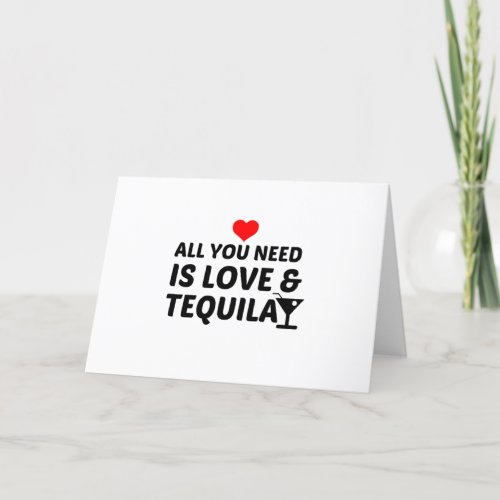 TEQUILA AND LOVE HOLIDAY CARD
