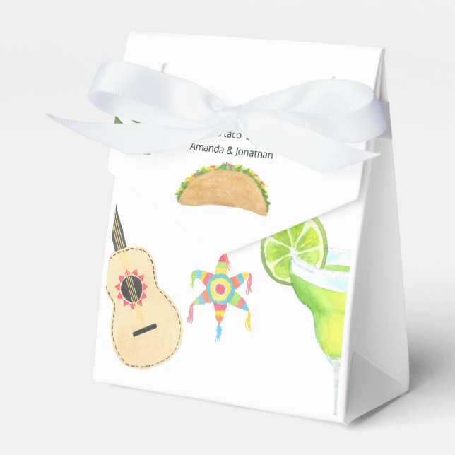 Tequila and Tacos Favor Boxes (Front Side)
