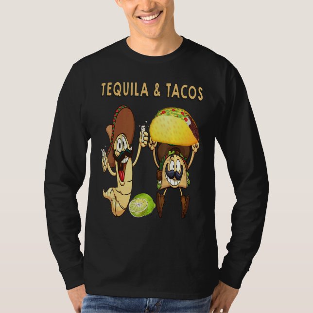Tequila And Tacos Hakuna Tequila Patron Tequila Me T-Shirt (Front)