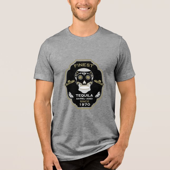 Tequila Birthday Over The Hill Tri-Blend Shirt (Front)