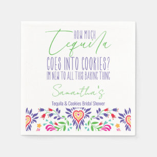 Tequila & Cookies Baking Class Bridal Shower Party Napkins