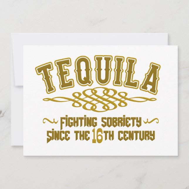TEQUILA custom invitation (Front)