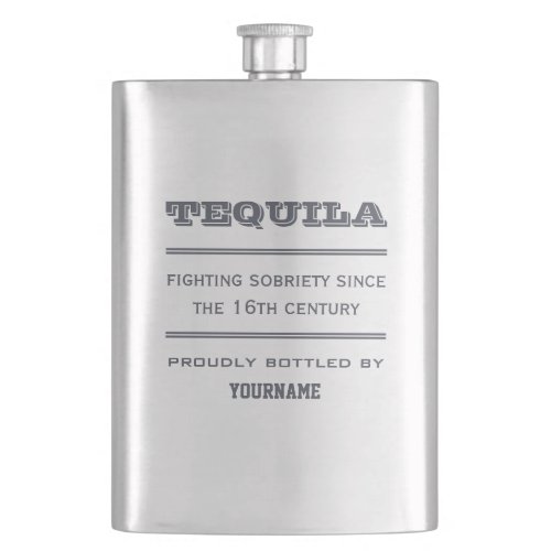 TEQUILA custom premium flask
