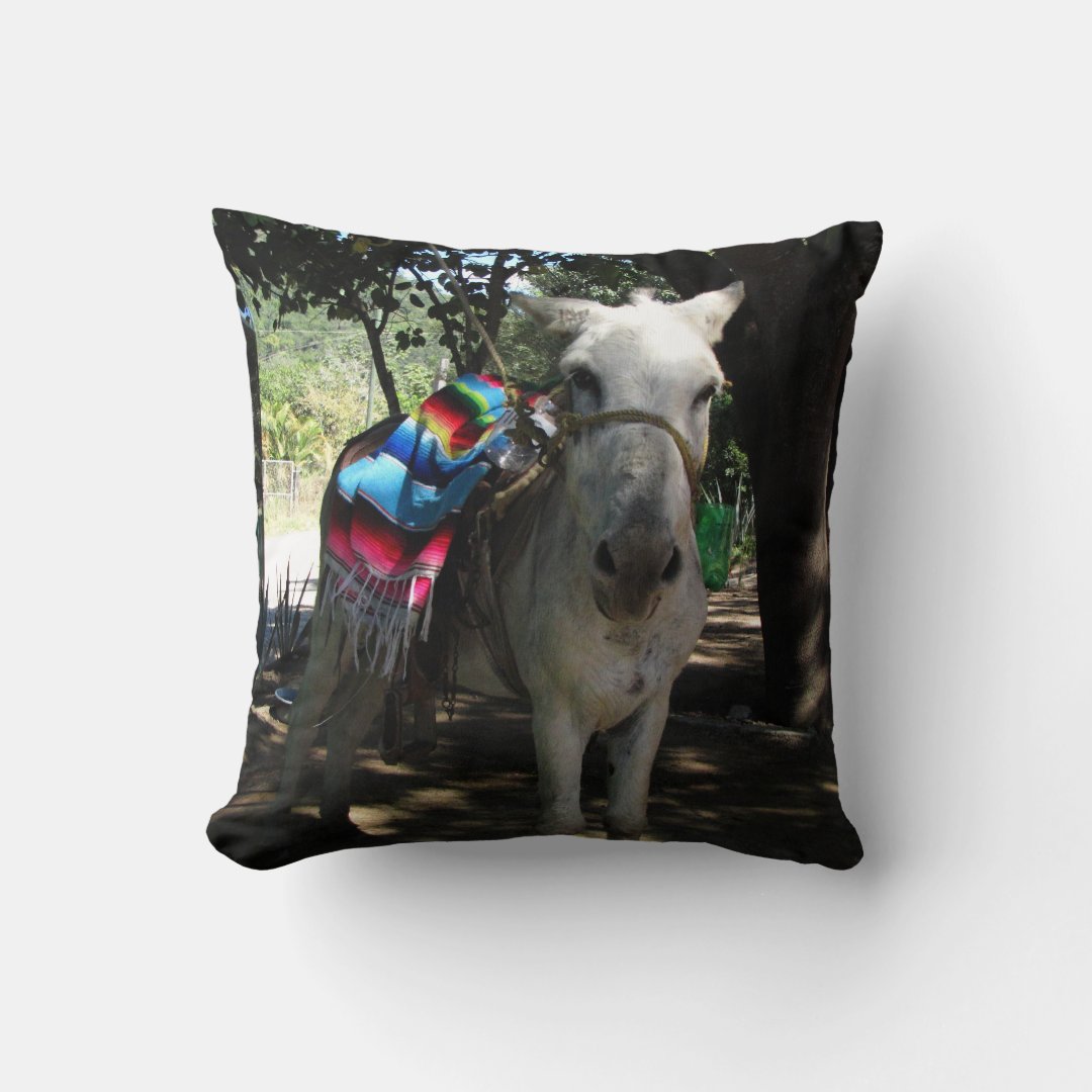 Tequila Donkey Throw Pillow Zazzle