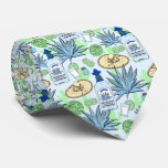 Tequila Drinker Blue Agave And Sombreros Print Neck Tie at Zazzle