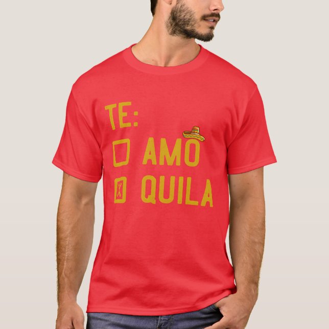 Tequila Fan Meican Drink Party Meico Fan friend T-Shirt (Front)