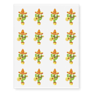 Tequila Fiesta Cinco De Mayo Funny Temporary Tattoos