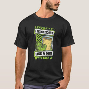 Tequila Girl Cocktail Drink - Alcohol Tequila Prem T-Shirt