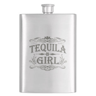 Tequila Girl Hip Flask