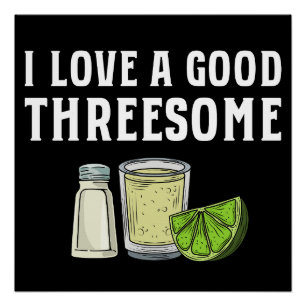 Tequila Lime And Salt Funny Bartender Poster