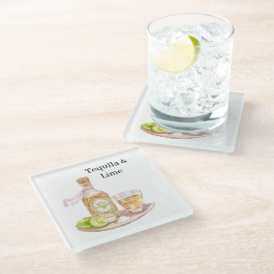 Tequila & Lime Glass Coaster