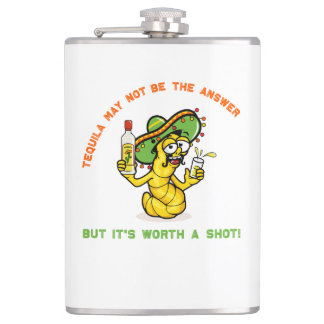 Tequila May Not Be the AnswerBut It's Worth a Shot Flask