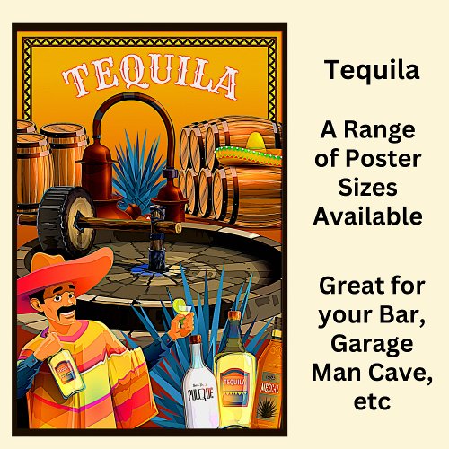 Tequila _ Mexican Blue Agava Poster