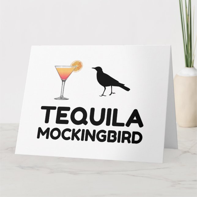 TEQUILA MOCKINGBIRD LETTERPRESS THANK YOU CARD (Front)