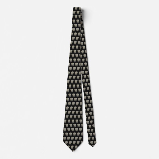 Tequila on Black Background Neck Tie (Front)