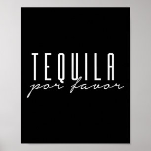 Tequila Por Favor Please Cinco De Mayo Party Drink Poster