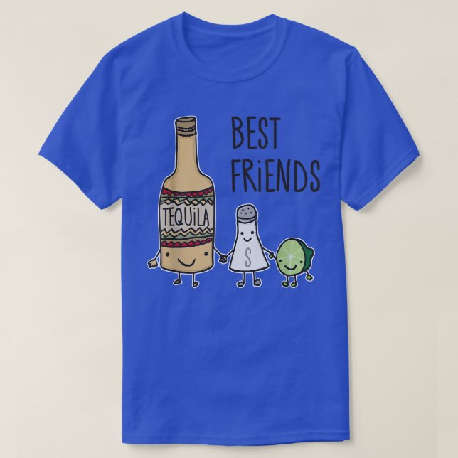 Tequila Salt and Lime Best Friends Margarita T  T-Shirt (Design Front)