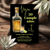 Tequila Margarita Milestone Man's Birthday Invitation