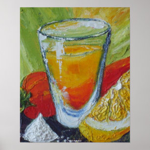 Tequila Shot & Red Chili Pepper Fine Art Posters