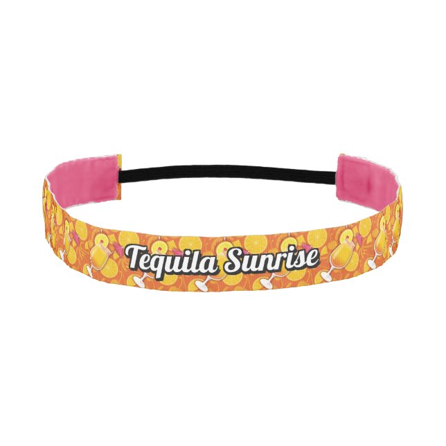 Tequila sunrise athletic headband (Front)
