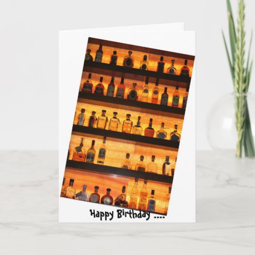 Tequila Sunrise Birthday Card