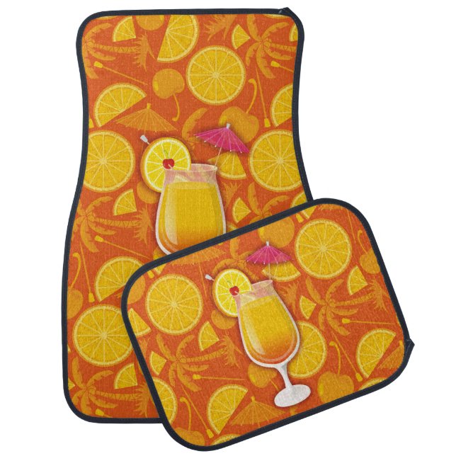 Tequila sunrise car mat (Set)