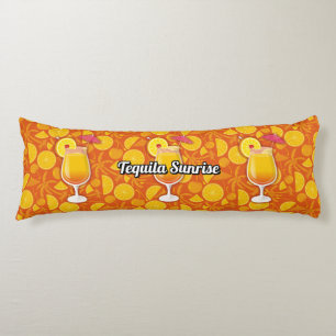 Tequila Sunrise Cocktail Body Pillow