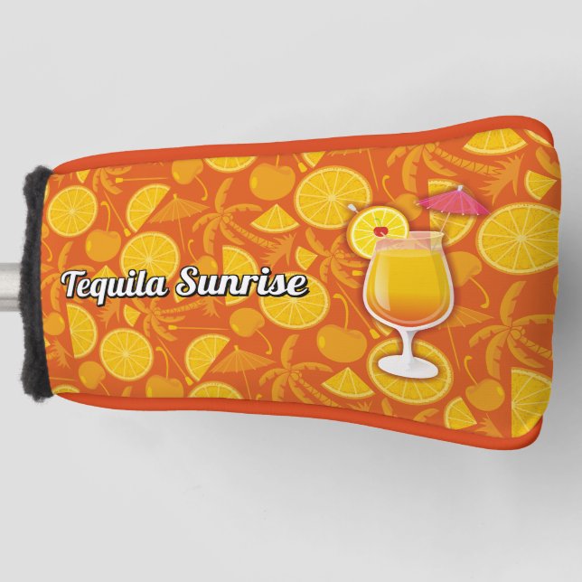 Tequila Sunrise Cocktail Golf Head Cover (Front)
