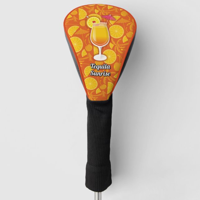Tequila Sunrise Cocktail Golf Head Cover (Front)