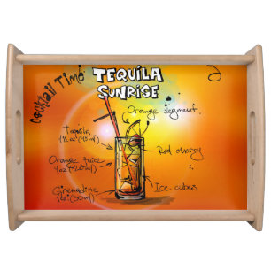 Tequila Sunrise Cocktail Party Tray With Recipe