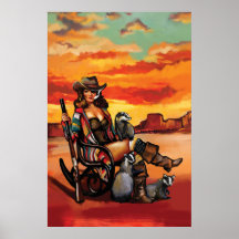 "Tequila Sunrise" Cool Vintage Pinup Gift Art