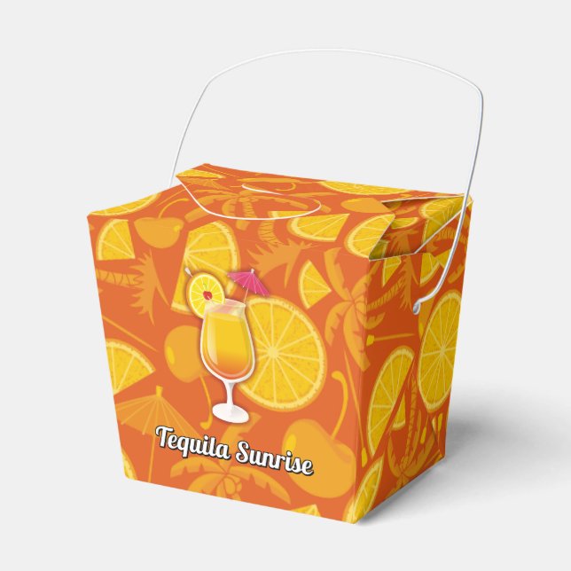 Tequila sunrise favor boxes (Front Side)