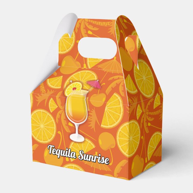 Tequila sunrise favor boxes (Front Side)