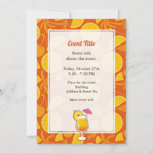 Tequila Sunrise Invitation