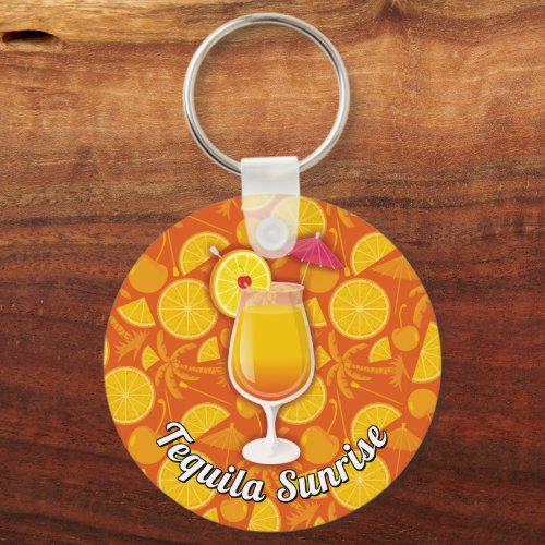 Tequila Sunrise Keychain