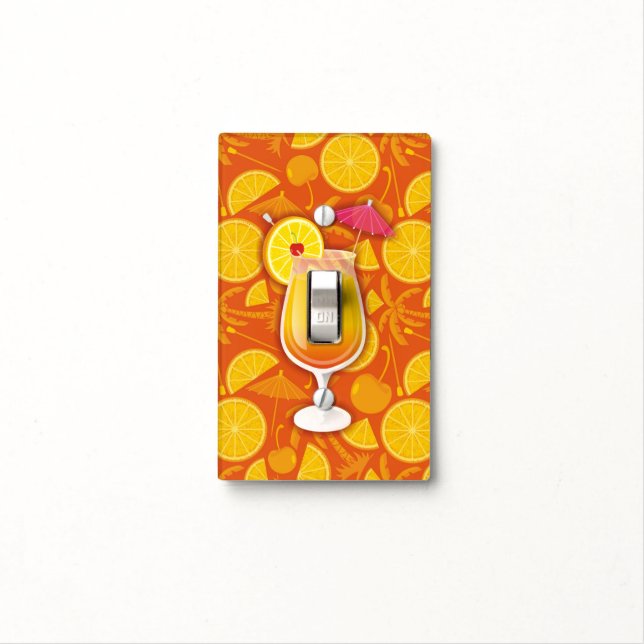 Tequila sunrise light switch cover (In Situ)