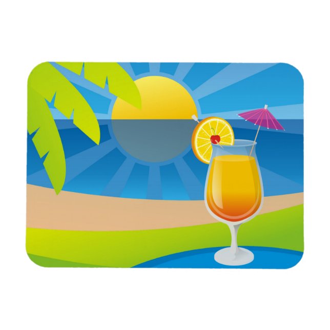 Tequila Sunrise Magnet (Horizontal)
