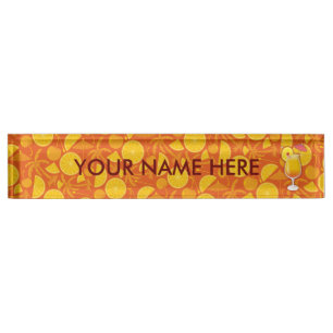 Tequila sunrise name plate