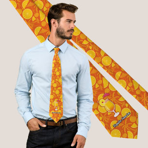 Tequila sunrise neck tie