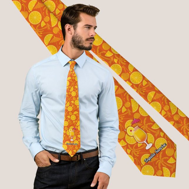 Tequila sunrise neck tie (Creator Uploaded)