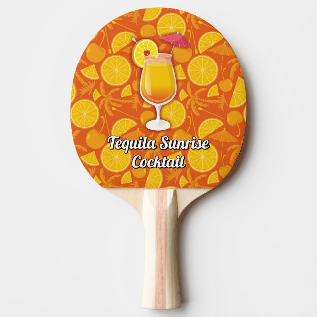 Tequila sunrise Ping-Pong paddle (Front)