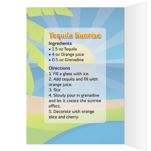 Tequila Sunrise Recipe (Inside (Left))