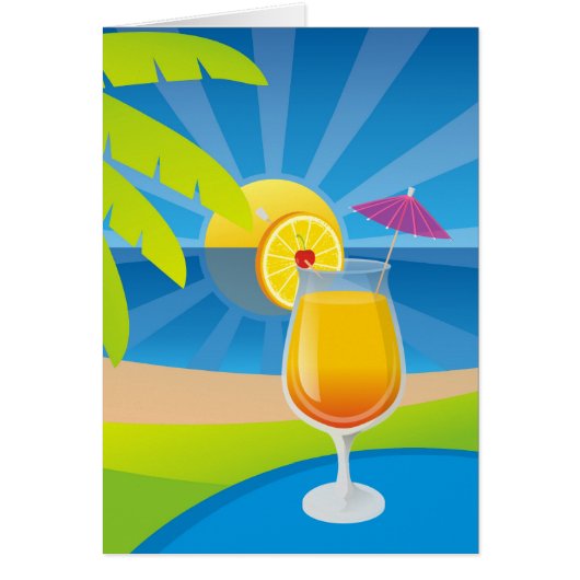 Tequila Sunrise Recipe Cards (Front)