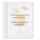Tequila Sunrise Recipe Cards (Inside (Right))