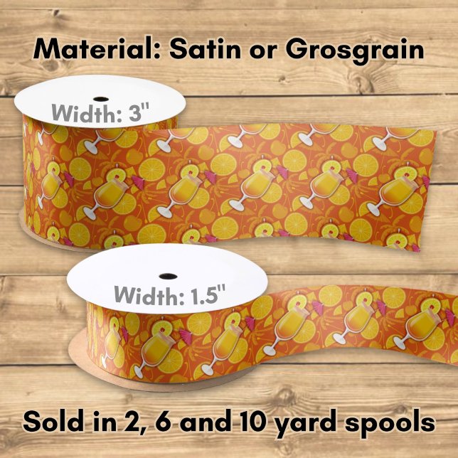Tequila sunrise satin ribbon (Creator Uploaded)