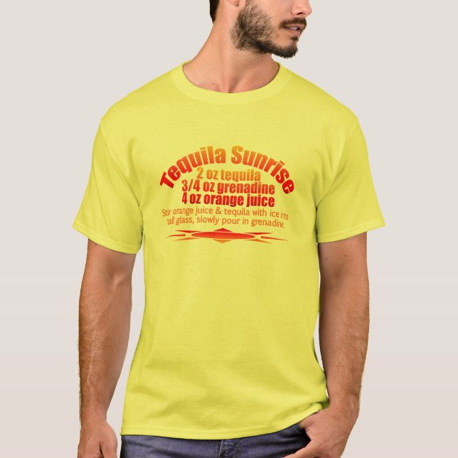 Tequila Sunrise shirt - choose style & color (Front)