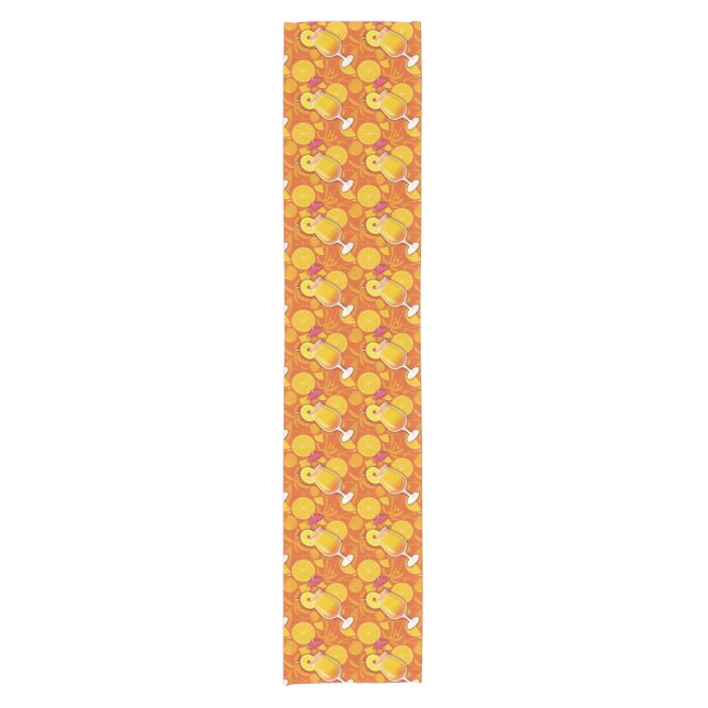 Tequila sunrise short table runner (Front)