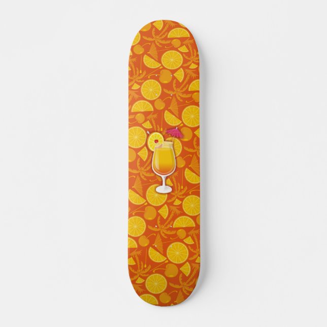 Tequila sunrise skateboard (Front)